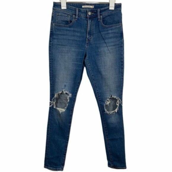 Levi’s 721 High Rise Distressed Skinny Jeans - Picture 1 of 3